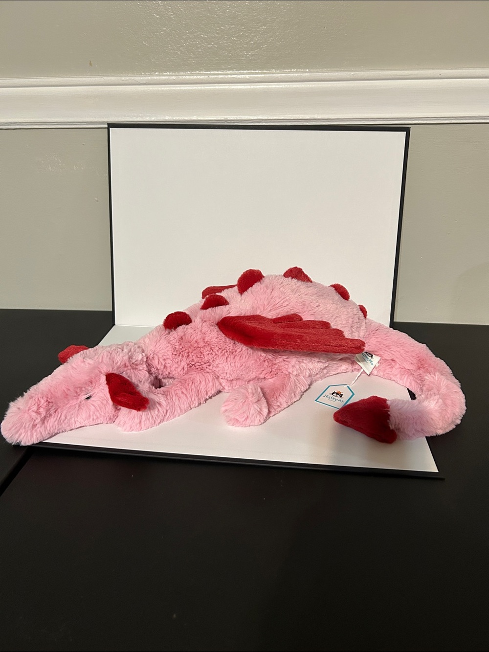Rare/retired Jellycat Plush Pink Dragon Kids Accessory